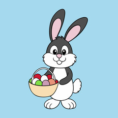 easter bunny with egg