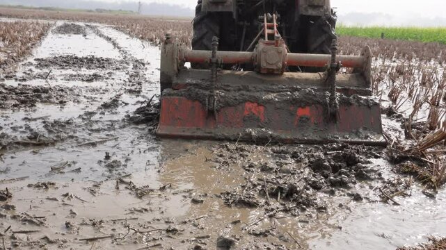 A rotavator is a motorized tillage implement which is attached with the tractor used for soil preparation.
