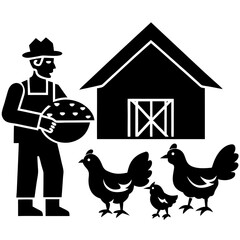 farm animals vector illustration