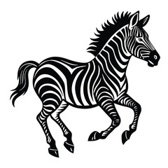 zebra vector silhouette