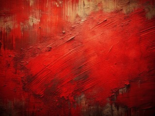 Red Grunge Urban Exploration Sign Background with Copy Space for Text - Stock Photo