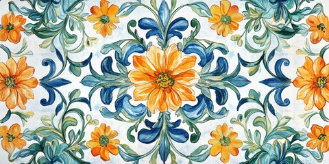 A colorful mosaic of flowers is laid out on a black surface