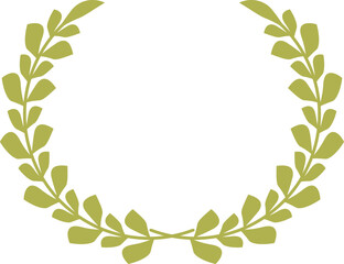 Obraz premium 月桂冠フレーム グリーン