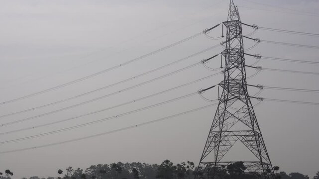 110 kV power transmission line, which is used for high-voltage electricity transmission