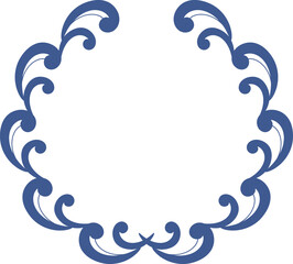 和風の波フレーム