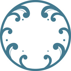 和風の波フレーム