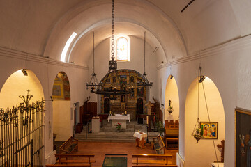 Interior of church of Sant Serni de Canillo in Andorra