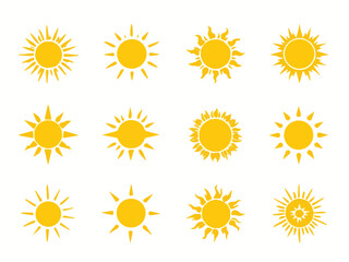 sun icons set