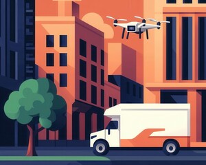 City streets filled with selfdriving food trucks and droneassisted deliveries