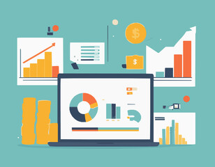 Illustrated Concepts for Financial Growth Presentations