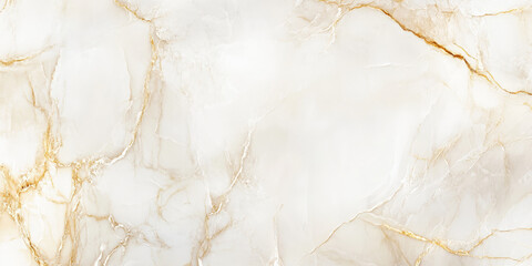 Elegant ivory marble background with fine gold veins, high-gloss luxurious stone texture.