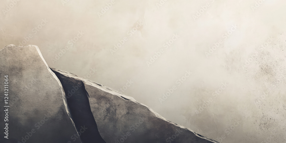 Poster abstract minimal stone background with a smooth, polished surface in soft muted tones.