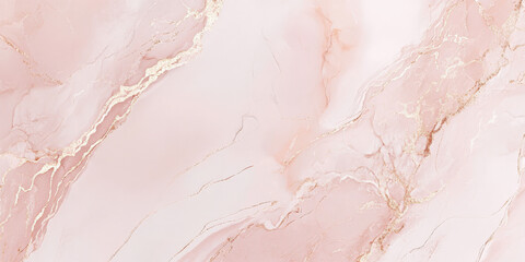 Fototapeta premium Soft pink marble background with gentle rose gold veining, subtle pastel tones, feminine and sophisticated design.