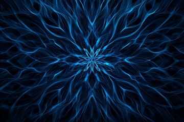 Abstract blue flame pattern with wave-like design.
