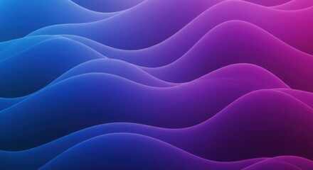 Fototapeta premium Abstract Blue Purple Gradient Waves Background