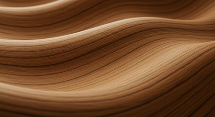 Abstract Brown Wood Grain Waves Texture Background