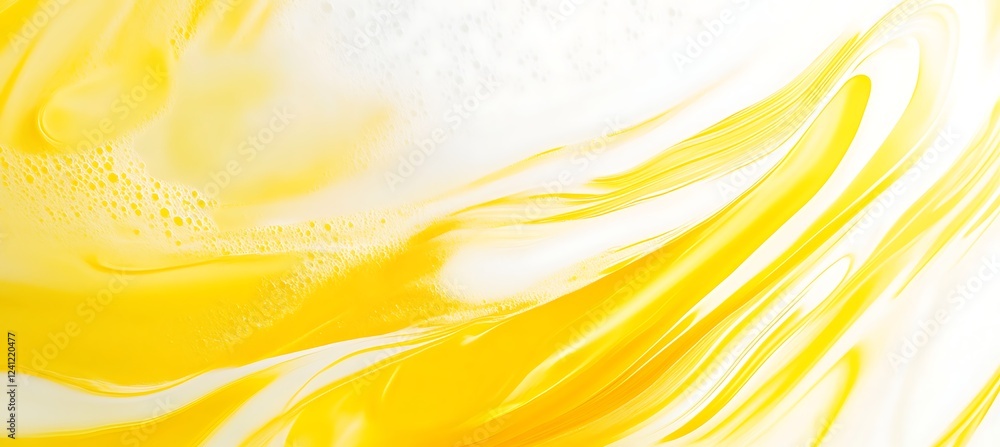 Aufkleber a bold yellow backdrop with dynamic swirling lines, creating a modern and visually appealing backgro