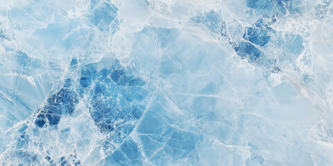 Obraz premium Arctic glacier marble background with frosty blue and ice-white veining, crisp and modern.