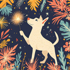 Playful Doodle Dog Illustrations for Creative Posters, Tags, and Banners
