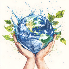 World Water Day, Celebrating the Importance of Water. AI generative.