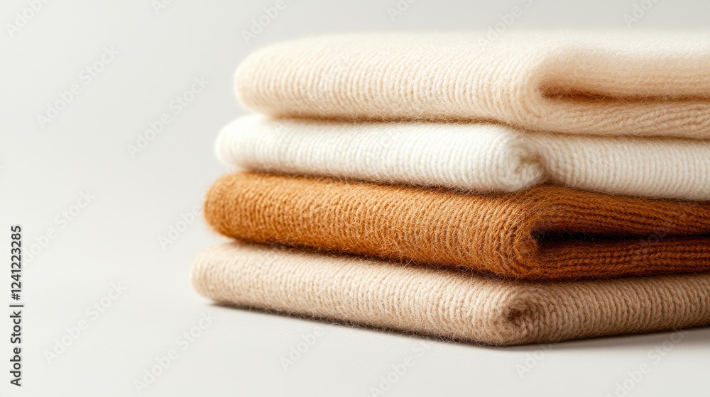 Aufkleber minimalist apparel display serene studio closeup soft shadows simple design