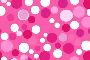 Pink and white circles abstract background design