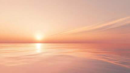 Obraz premium A soft peach gradient design with minimalistic details, creating a peaceful and harmonious atmosphere.