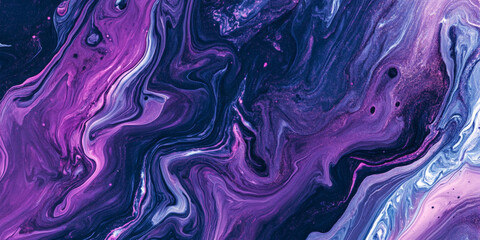 Obraz premium Cosmic nebula marble background with swirling magenta, indigo, and silver tones, ethereal aesthetic.
