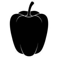 vector illustration of a capsicum
