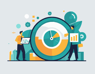 Business Automation Trends in Stylish Vector Art