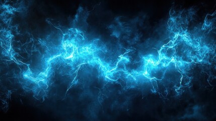 Obraz premium blue light effect on dark background