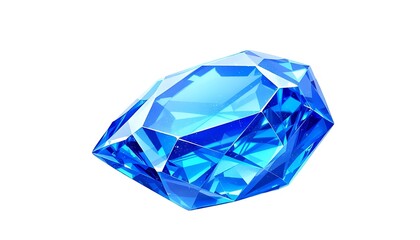 Stunning Blue Diamond Gemstone High Resolution Image