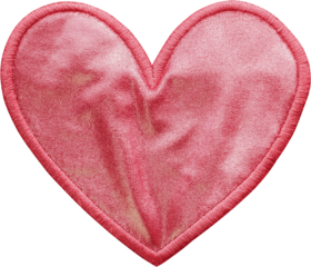 heart symbol patch isolated on white background