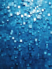 Fototapeta premium A blue background with many small squares and crosses