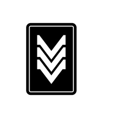 Cyberpunk of Down Arrow with Patch