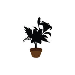 Flower silhouette
