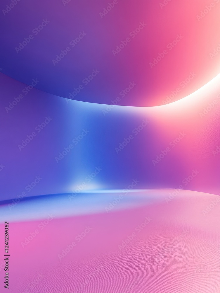Poster pink blue abstract background broadcasting studio with gradient light gradient glow background