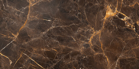 Coffee brown marble background with golden veins and rustic natural stone texture, warm and inviting.