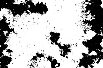 Fototapeta premium Grunge old detailed black texture. Vector background
