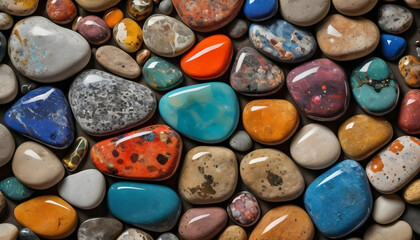 colored stones background