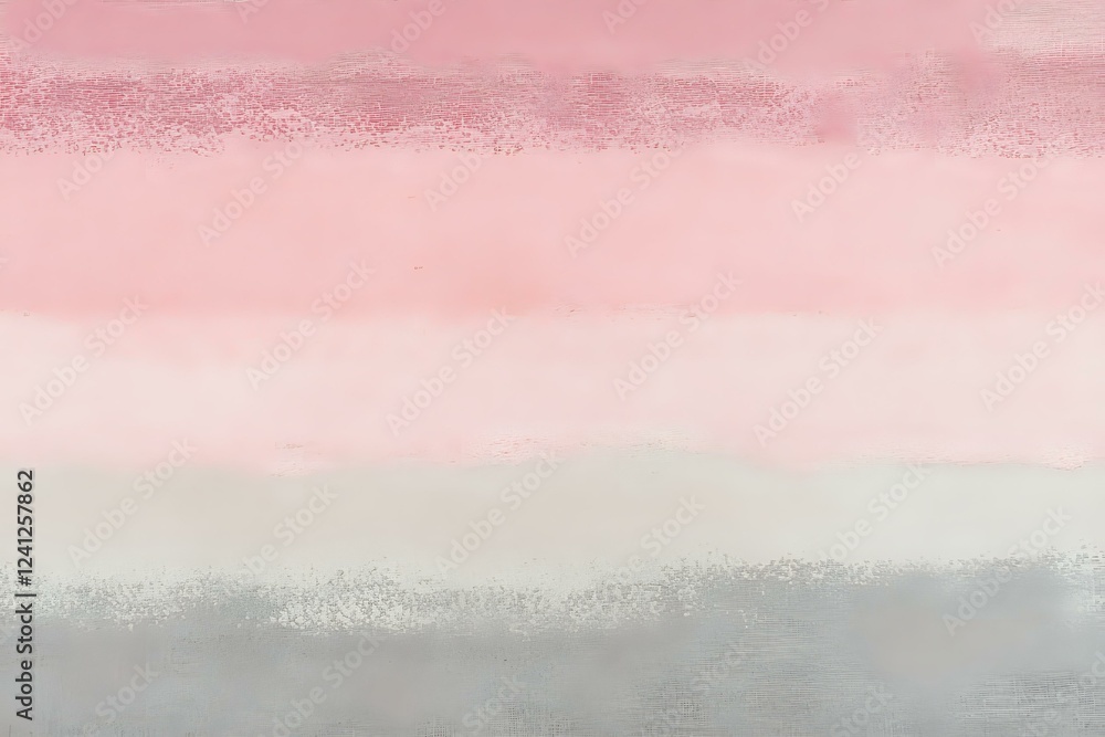 Poster soft pink and gray watercolor gradient background with gentle brush strokes and textured edges creat