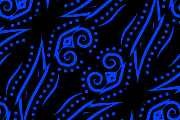 batik ethnic dayak ornament for wallpaper ads background or textile pattern	
