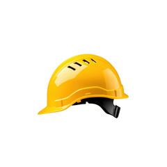 Bright Yellow Safety Helmet for Construction and Industrial Use