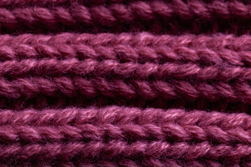 burgundy textured knitted fabric background