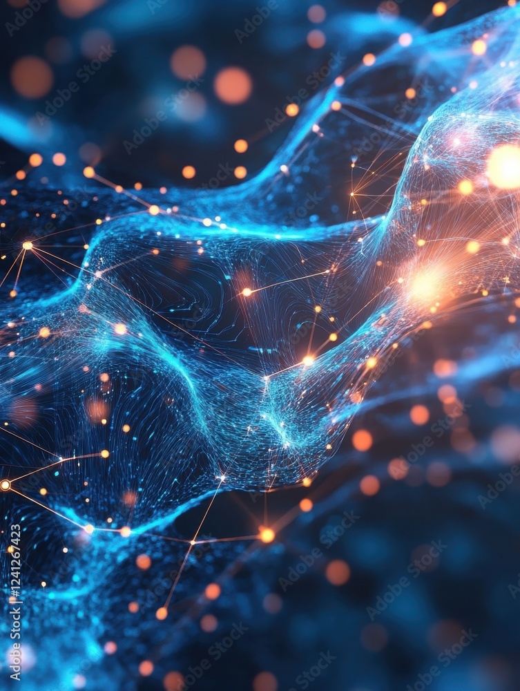 Poster data and internet topics abstract tech background