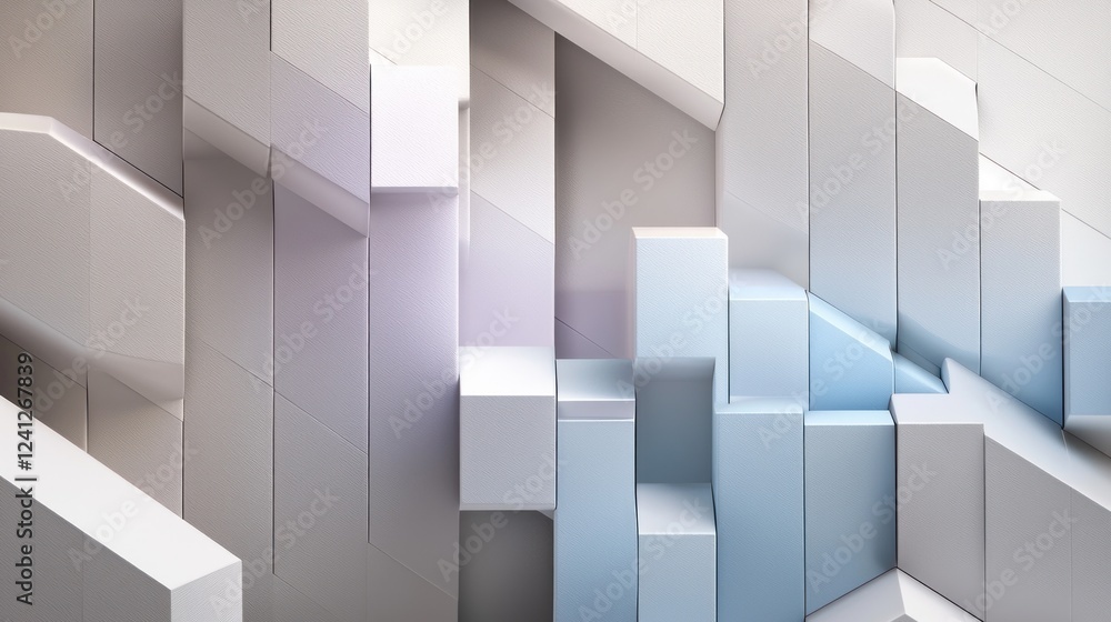 Poster abstract geometric background with textured cubes and subtle color variations