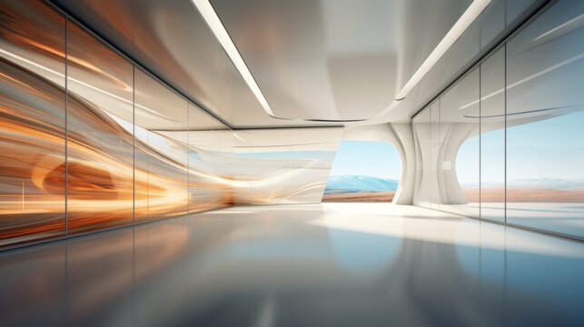 subway train in motion