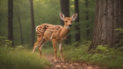 Fawn in the Forest.