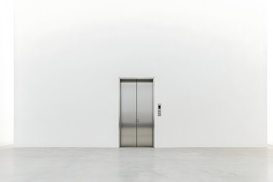 Modern Elevator in a Minimalist Interior Space