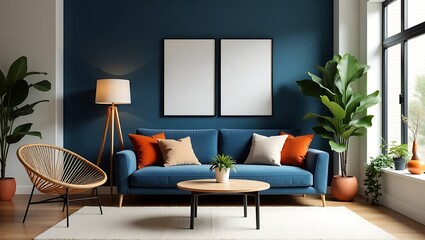 Modern and Stylish Living Room with a Cozy Ambiance